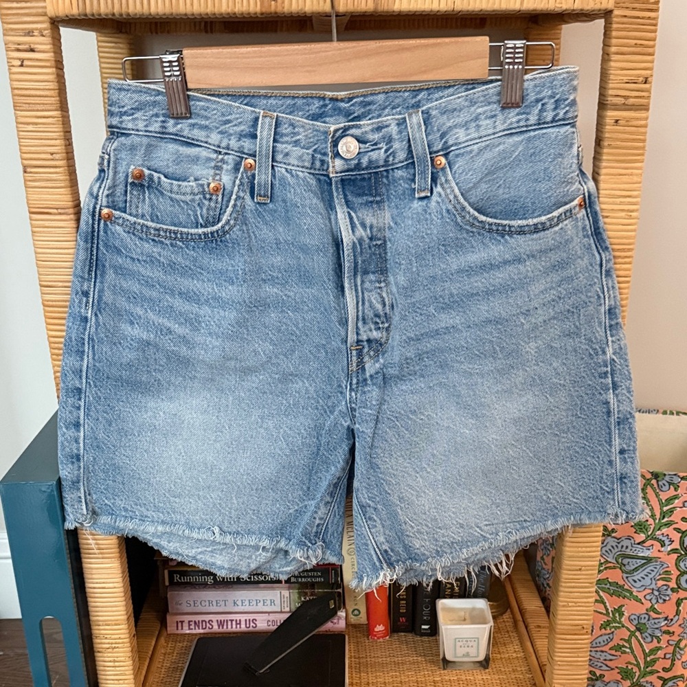 Levi's 501 Light Blue Jean Shorts